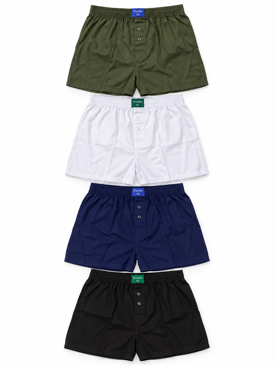 Pack de 4 Caleçons Homme en Coton
