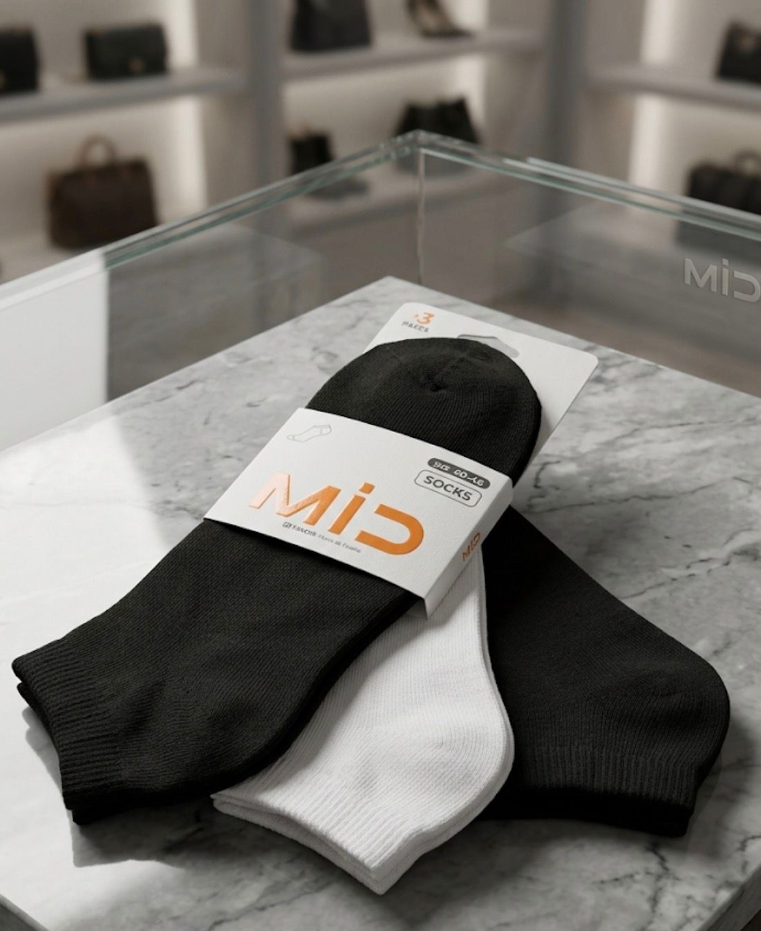 Pack 3 chaussettes invisibles Coton confort
