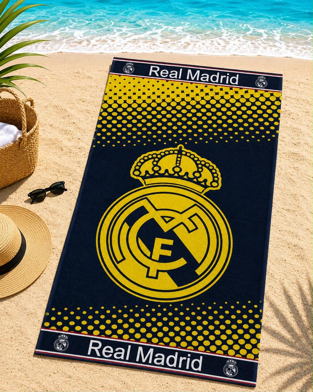 Serviette de Plage Real Madrid – Grande Taille | Ultra Douce & Séchage Rapide