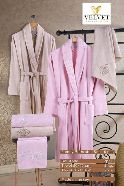 Peignoir 3 Pièces – 100% Coton 🇹🇷
