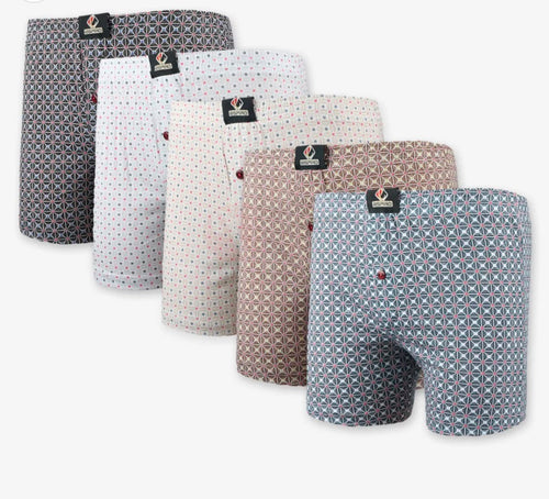 Pack de 5 Caleçons Homme 100% Coton – Confort Premium